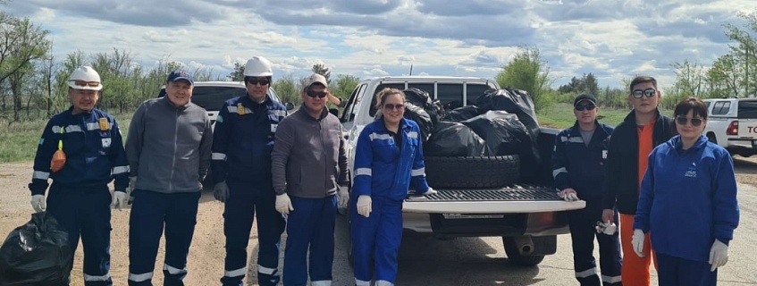 Conducting Community Cleanup Days by Ural Oil & Gas LLP within the framework of the Republican environmental action "Birge-Taza Kazakhstan".